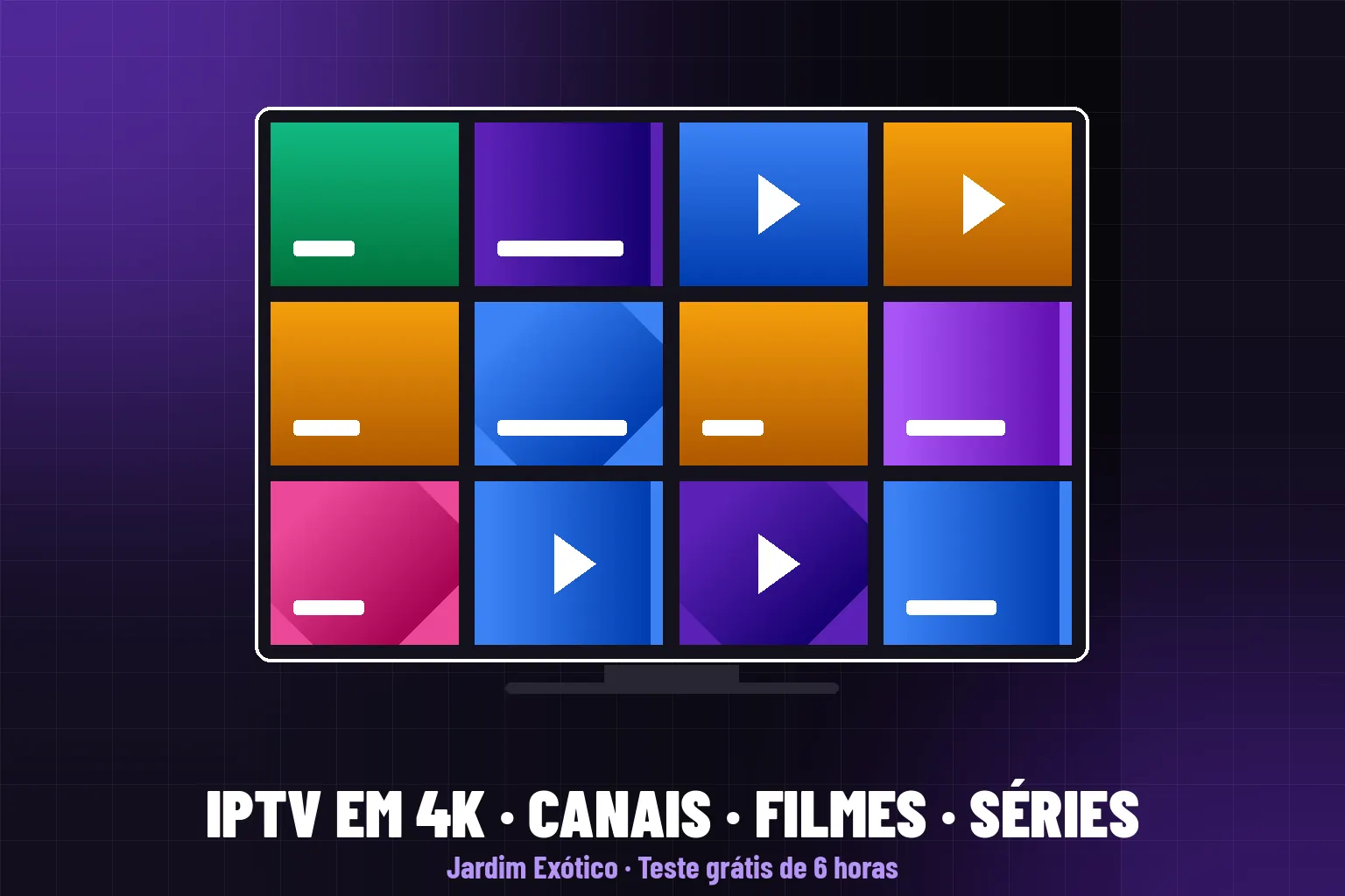 IPTV Jardim Exótico: a lista IPTV premium com canais em 4K